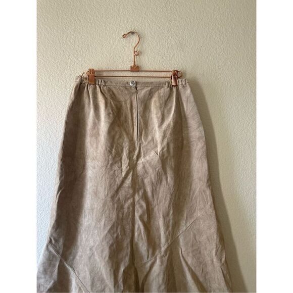 Vintage‎ Chicos leather suede midi skirt size medium - Picture 4 of 6
